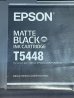 画像1: エプソンインク（大型プリンター）　マットブラック　T5448　１個 (1)