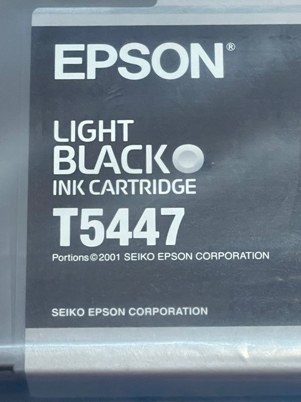 画像1: エプソンインク（大型プリンター）　ライトブラック　T5447２個セット